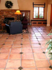 cement tile den