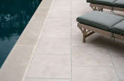 limestone pool deck