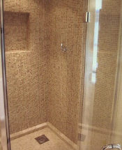 mosaic tile shower