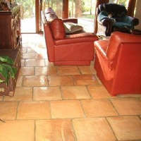 terracotta tile floor